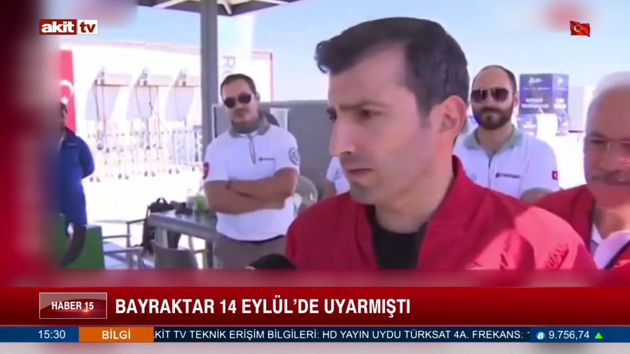 Bayraktar 14 Eylül'de uyarmıştı