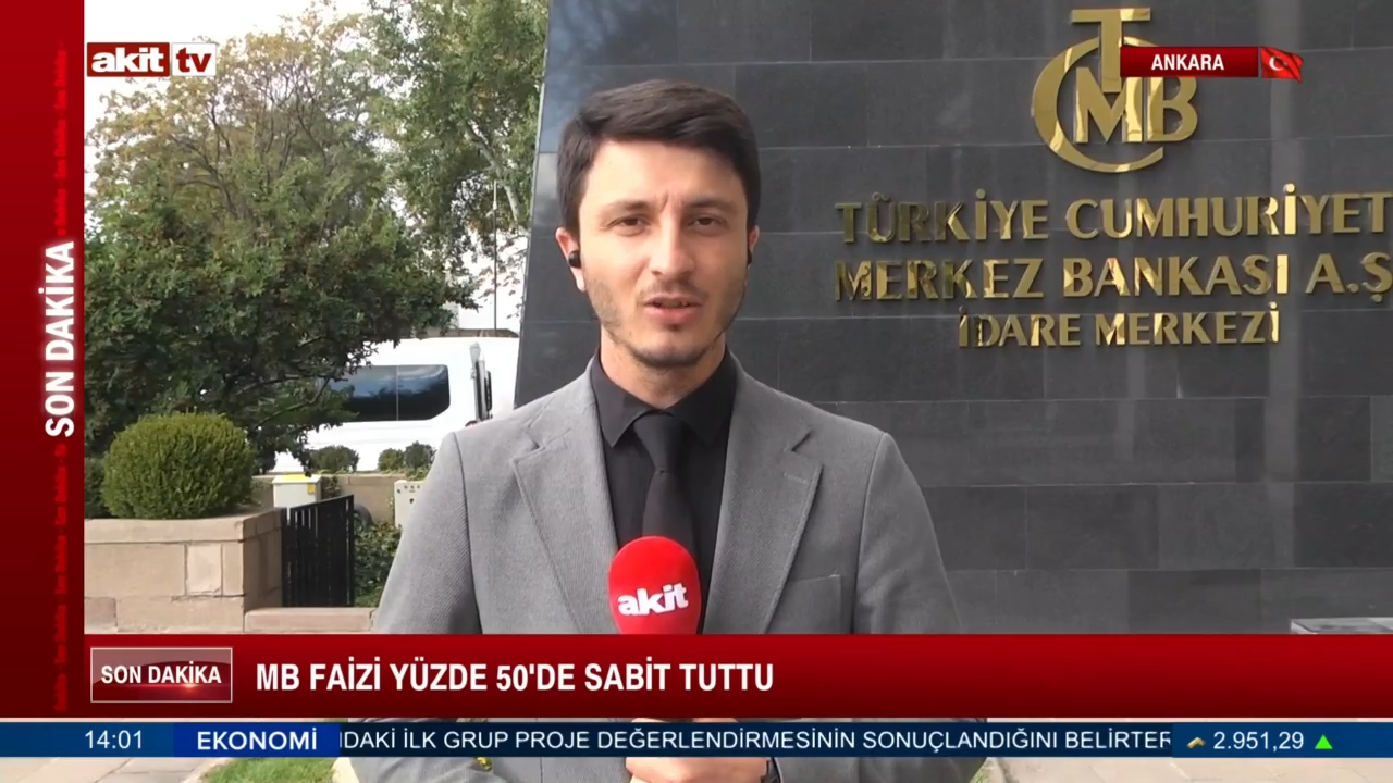 MB faizi yüzde 50'de sabit tuttu 