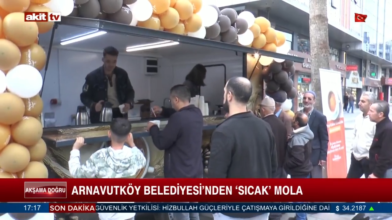 Arnavutköy Belediyesi'nden sıcak mola 