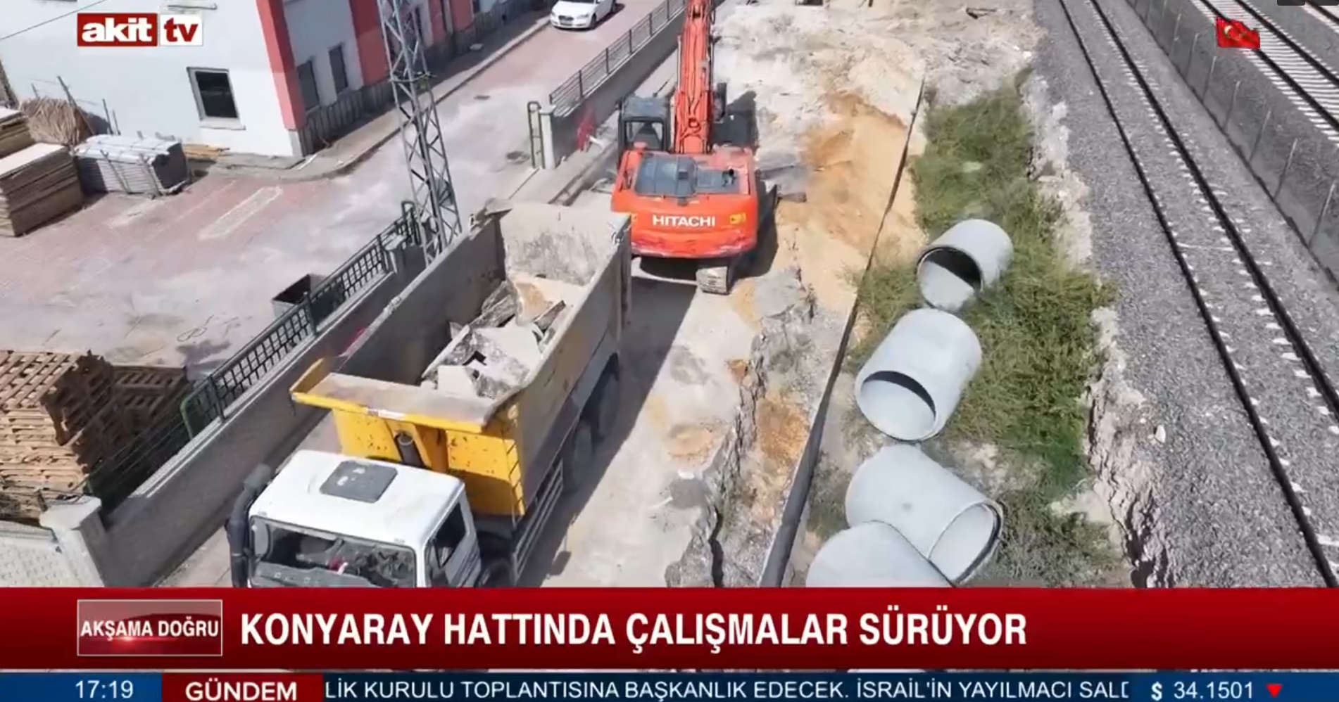 Konyaray hattında çalışmalar sürüyor