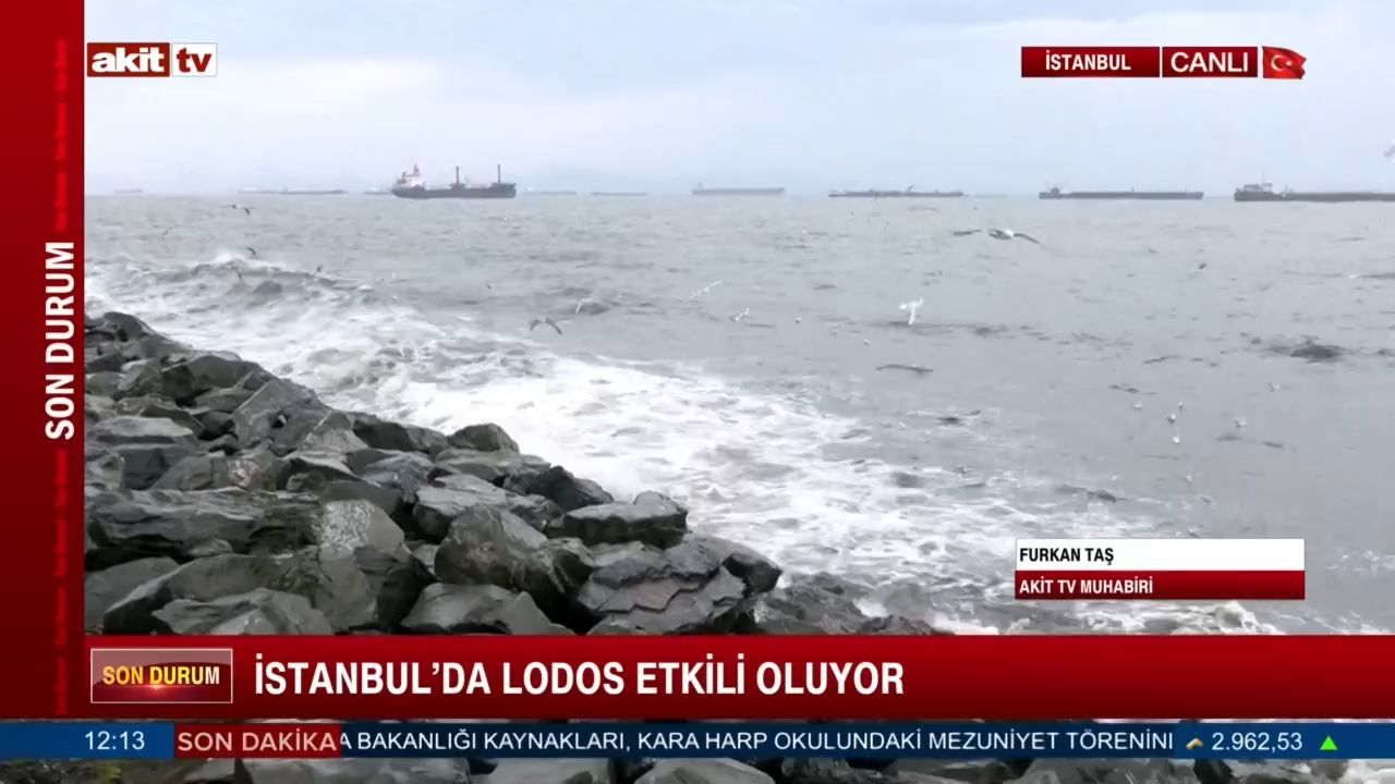 İstanbul'da lodos etkili oluyor