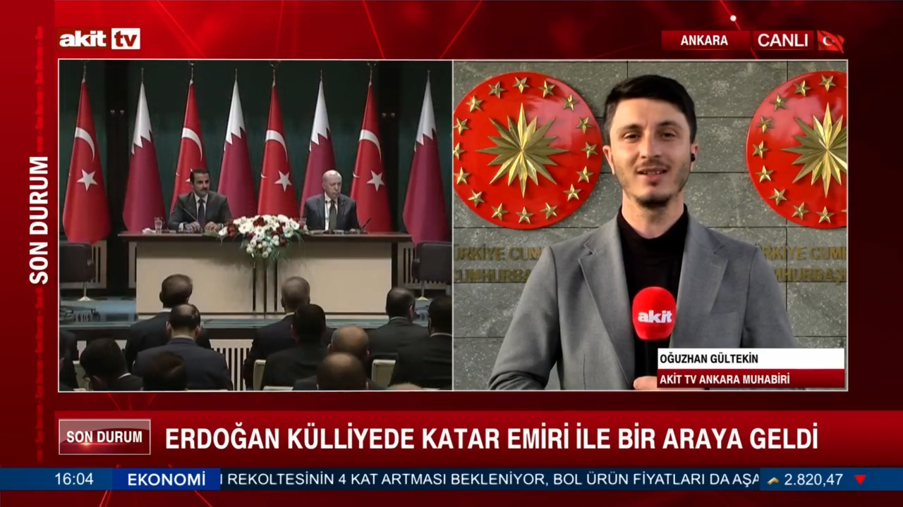 Erdoğan Katar Emiri El Sani'yi ağırlıyor