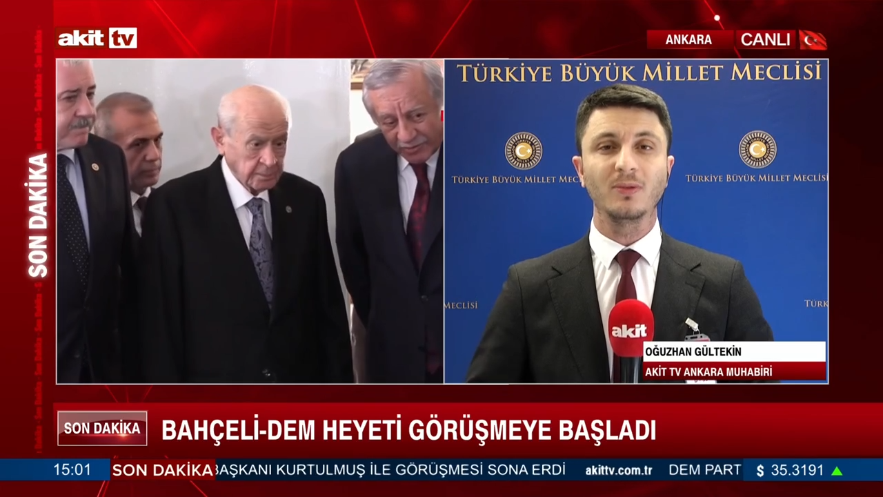 Bahçeli - DEM heyeti görüşmeye başladı 