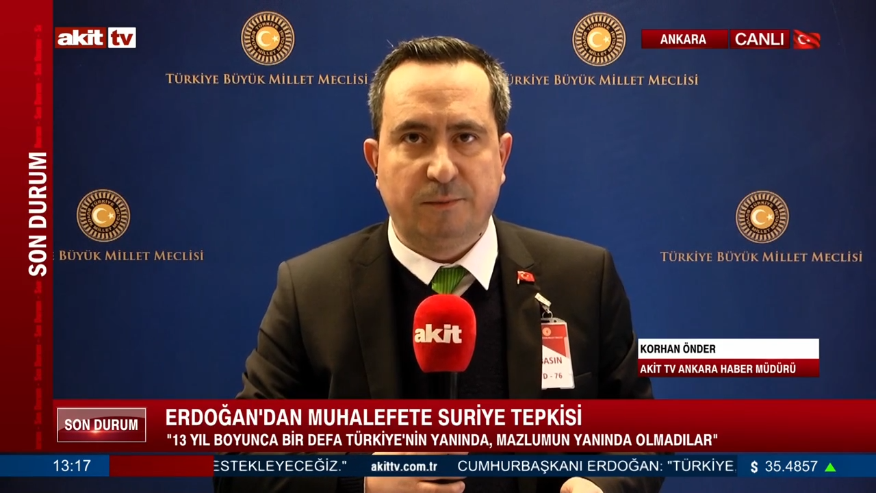 Erdoğan'dan muhalefete Suriye tepkisi 