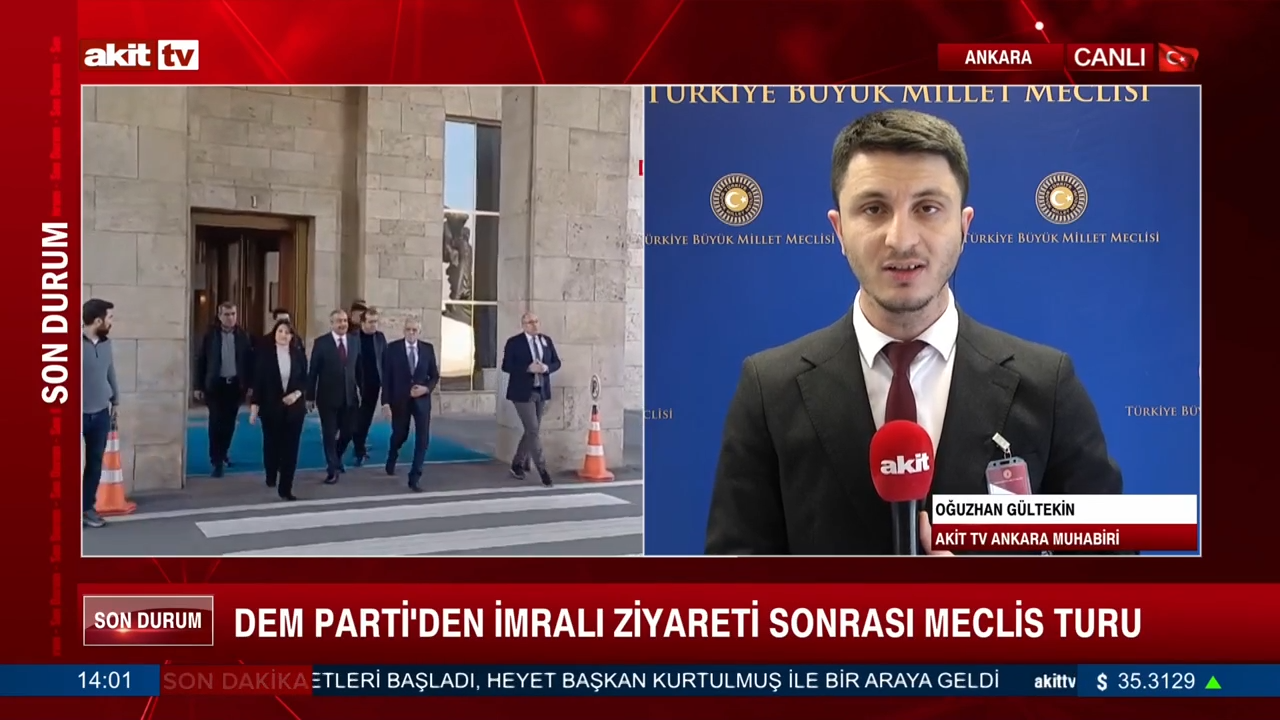 DEM Parti'den İmralı ziyareti sonrası meclis turu 