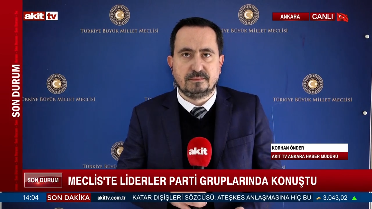 Meclis'te liderler parti gruplarında konuştu 