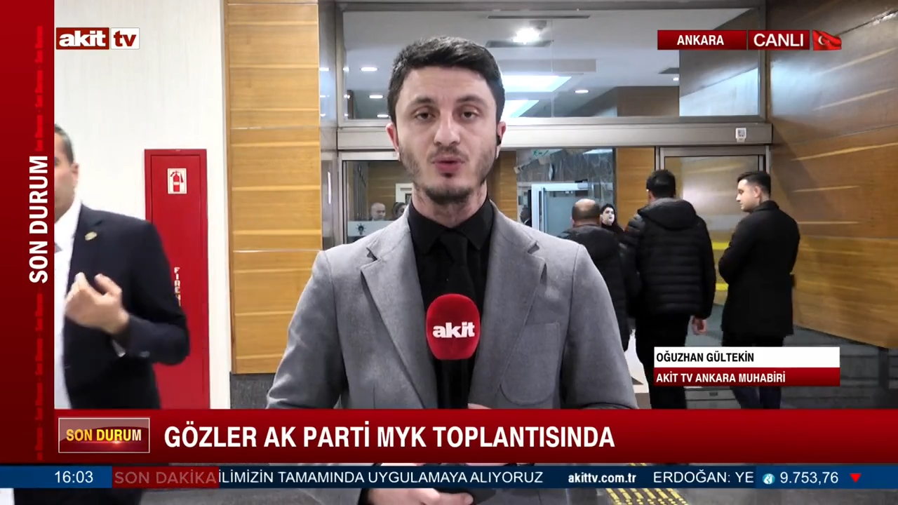 Gözler AK Parti MYK toplantısında 