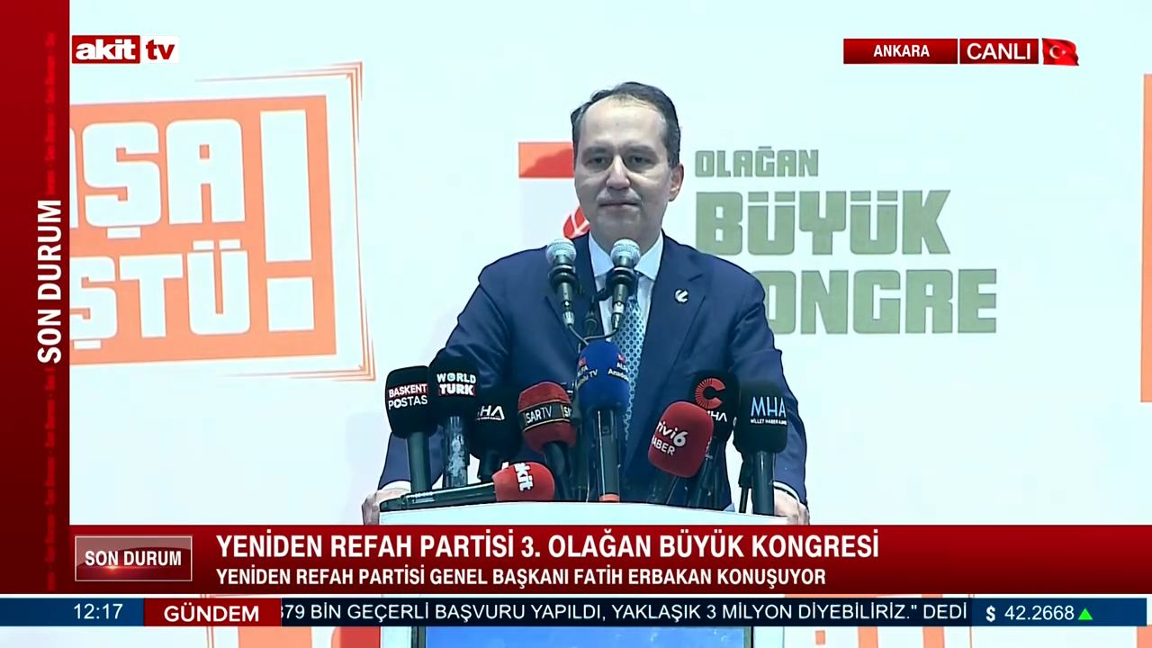 Yeniden Refah Partisi'nin 3. Olağan Büyük Kongresi
