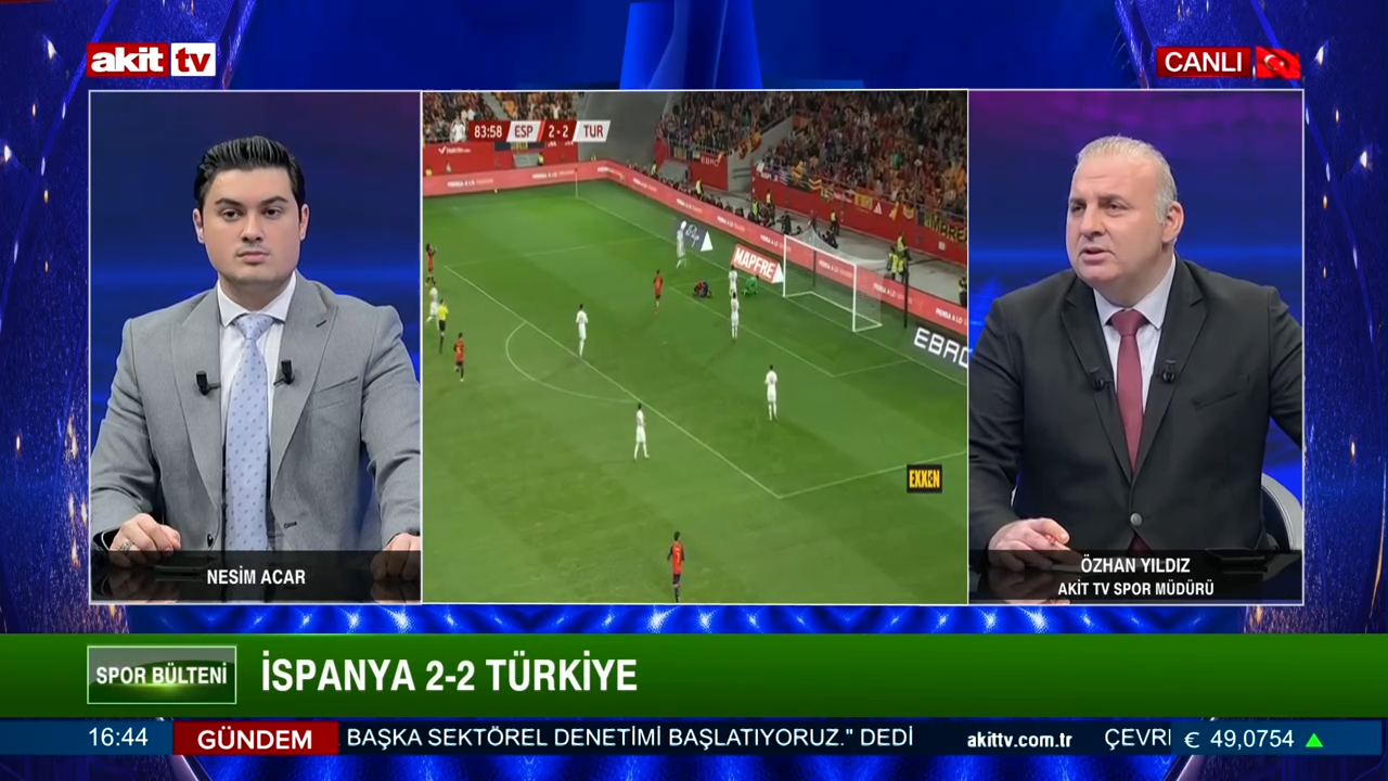 Spor Aktüel - Özhan Yıldız/Nesim Acar "İspanya Türkiye maçının genel özeti" 19.11.2025