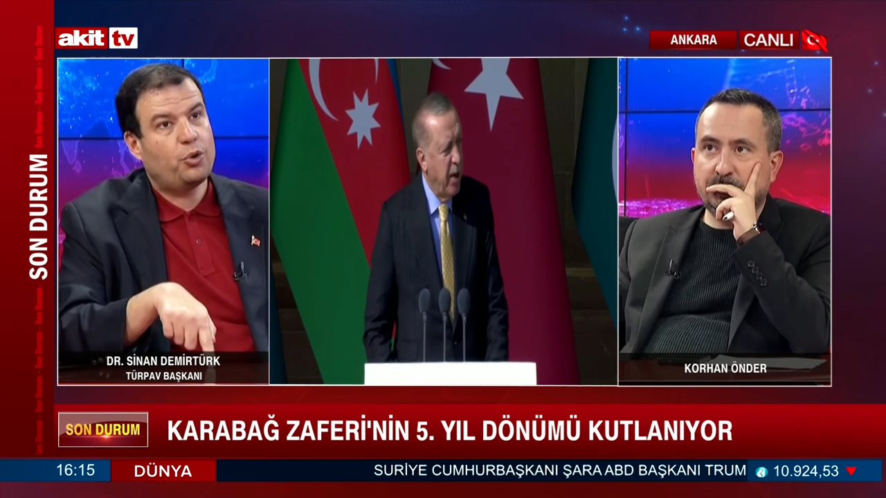 Türpav Başkanı Dr. Sinan Demirtürk, dünya gündemini değerlendirdi