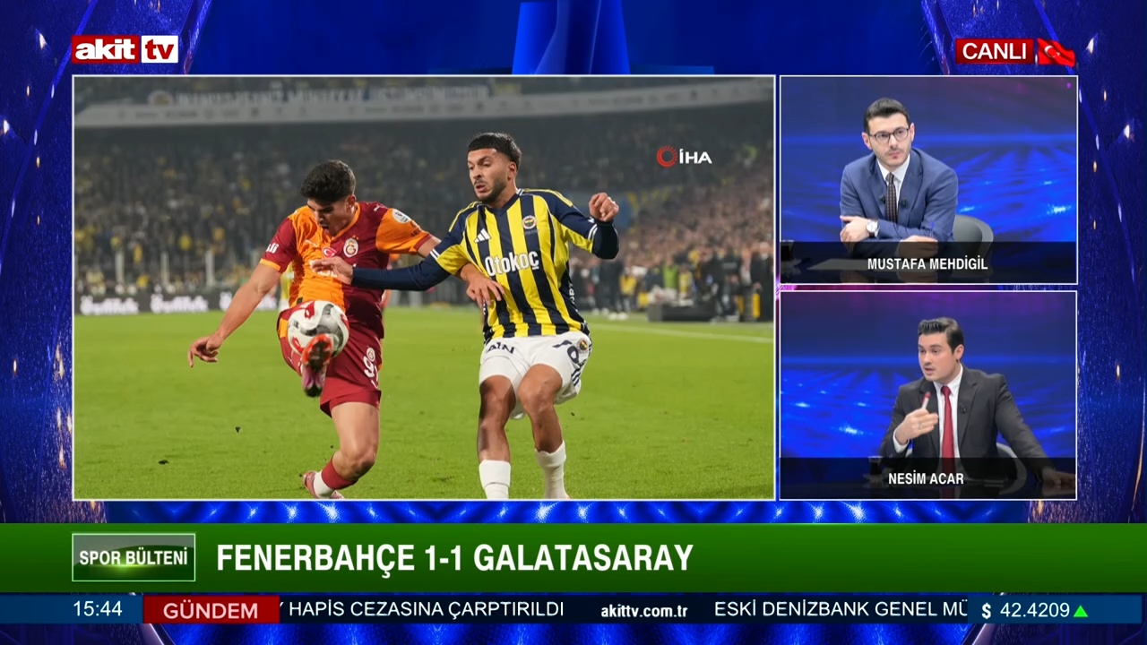 Spor Bülteni - Mustafa Mehdigil/Nesim Acar "Fenerbahçe Galatasaray derbisinin konuşulmayanları" 02.12.2025