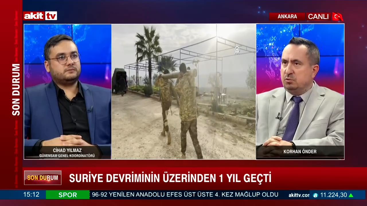 GÜVENSAM Genel Koordinatörü Cihad Yılmaz; Suriye devriminin 1. yılını değerlendirdi