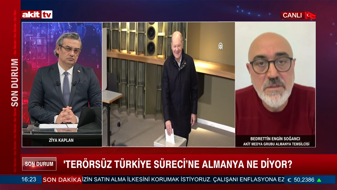 Akit Medya Grubu Almanya Temsilcisi Bedrettin Engin Soğancı Terörsüz Türkiye sürecine Almanya'nın yaklaşımını değerlendirdi