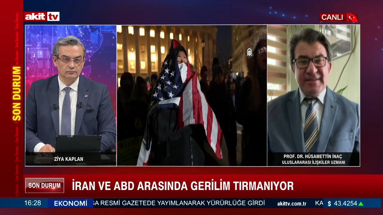 Prof. Dr. Hüsamettin İnaç: İran ve ABD arasında gerilim tırmanıyor!