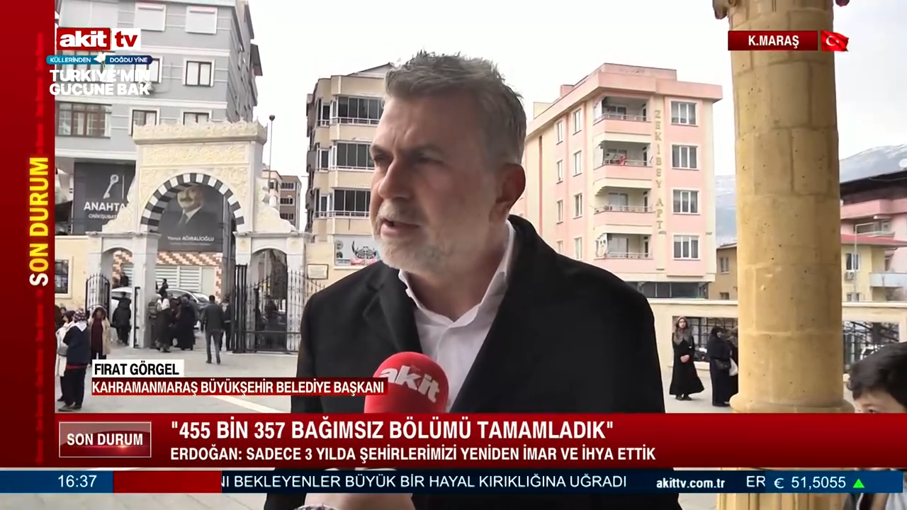 Kahramanmaraş Büyükşehir Belediye Başkanı Fırat Görgel faaliyetlerini ve hizmetlerini anlattı 