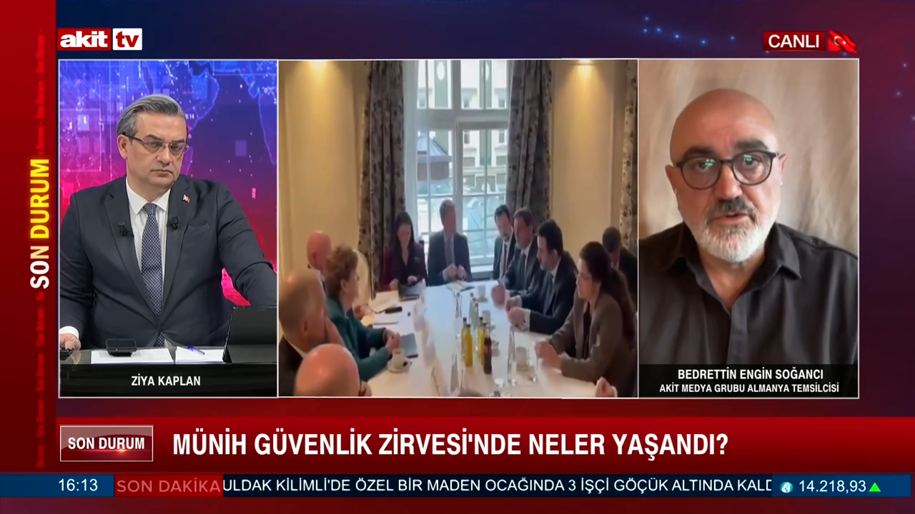 Akit Medya Grubu Almanya Temsilcisi Bedrettin Engin Soğancı: Munih Güvenlik Zirvesi'ni değerlendirdi