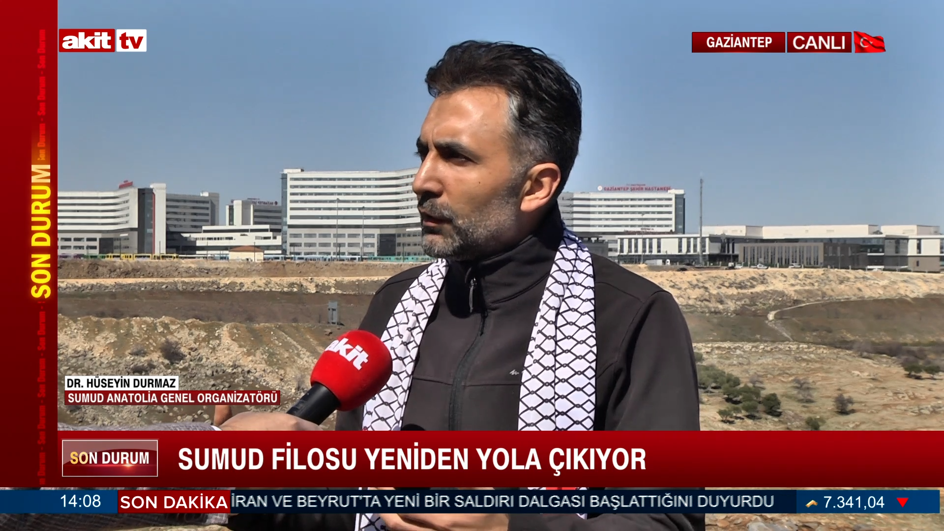 Sumud Anatolia Genel Organizatörü Dr. Hüseyin Durmaz Akit TV'ye konuştu 