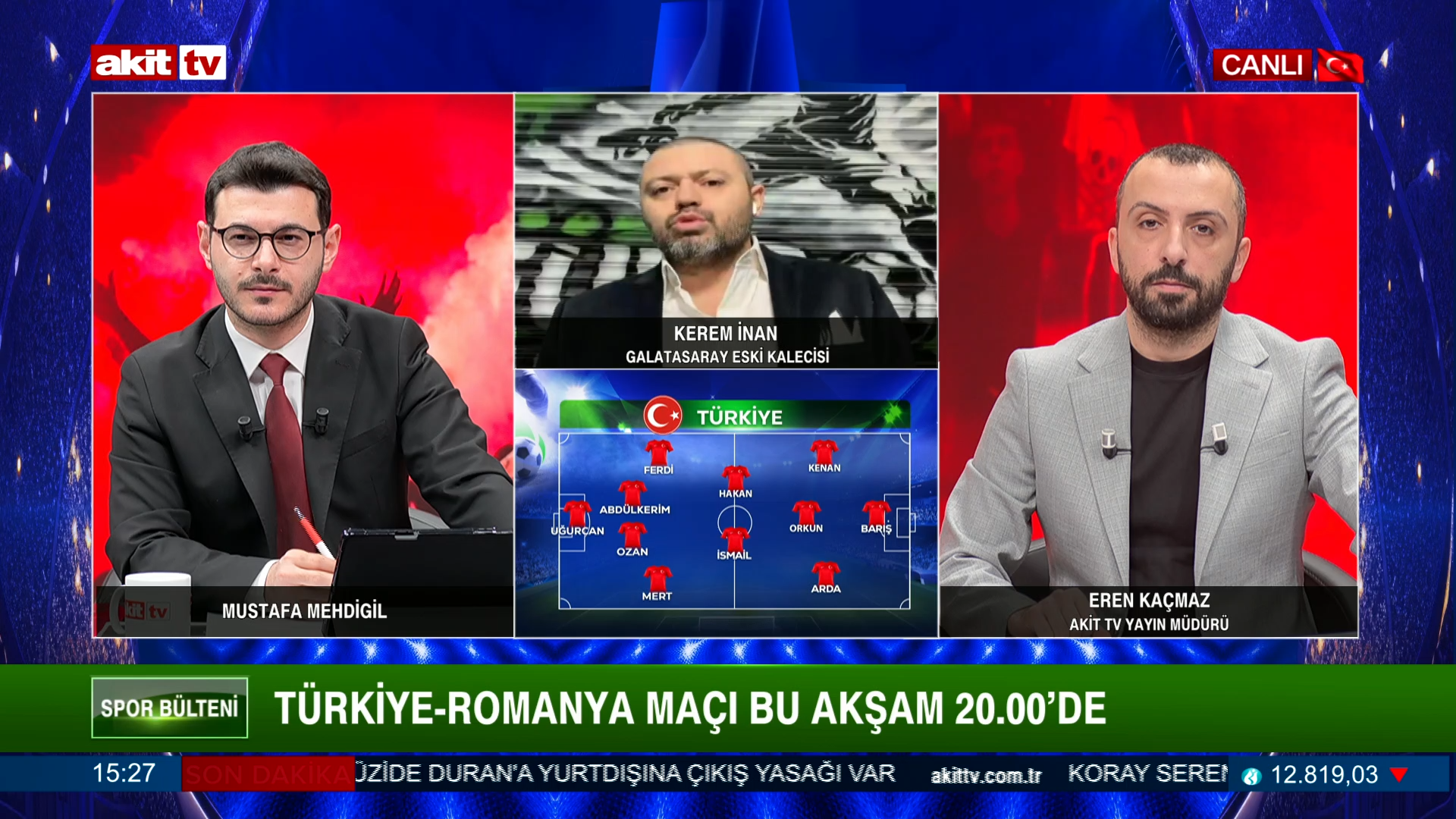 Spor Bülteni - Mustafa Mehdigil/Eren Kaçmaz/ Kerem İnan "Türkiye - Romanya maç sonucu ne olacak?" 26.03.2026
