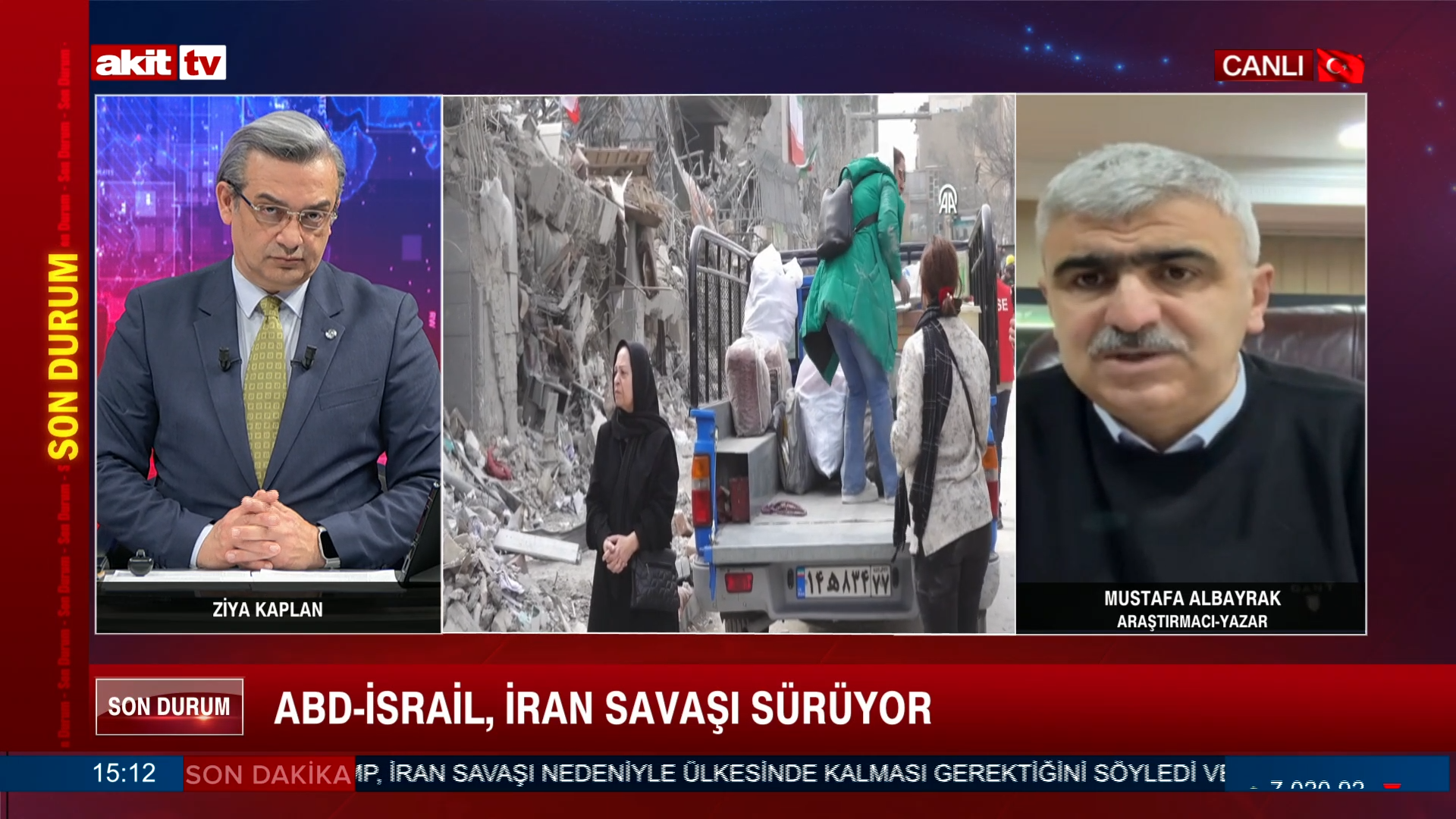 Araştırmacı Yzr. Mustafa Albayrak: ABD - İsrail, İran savaşı sürüyor 