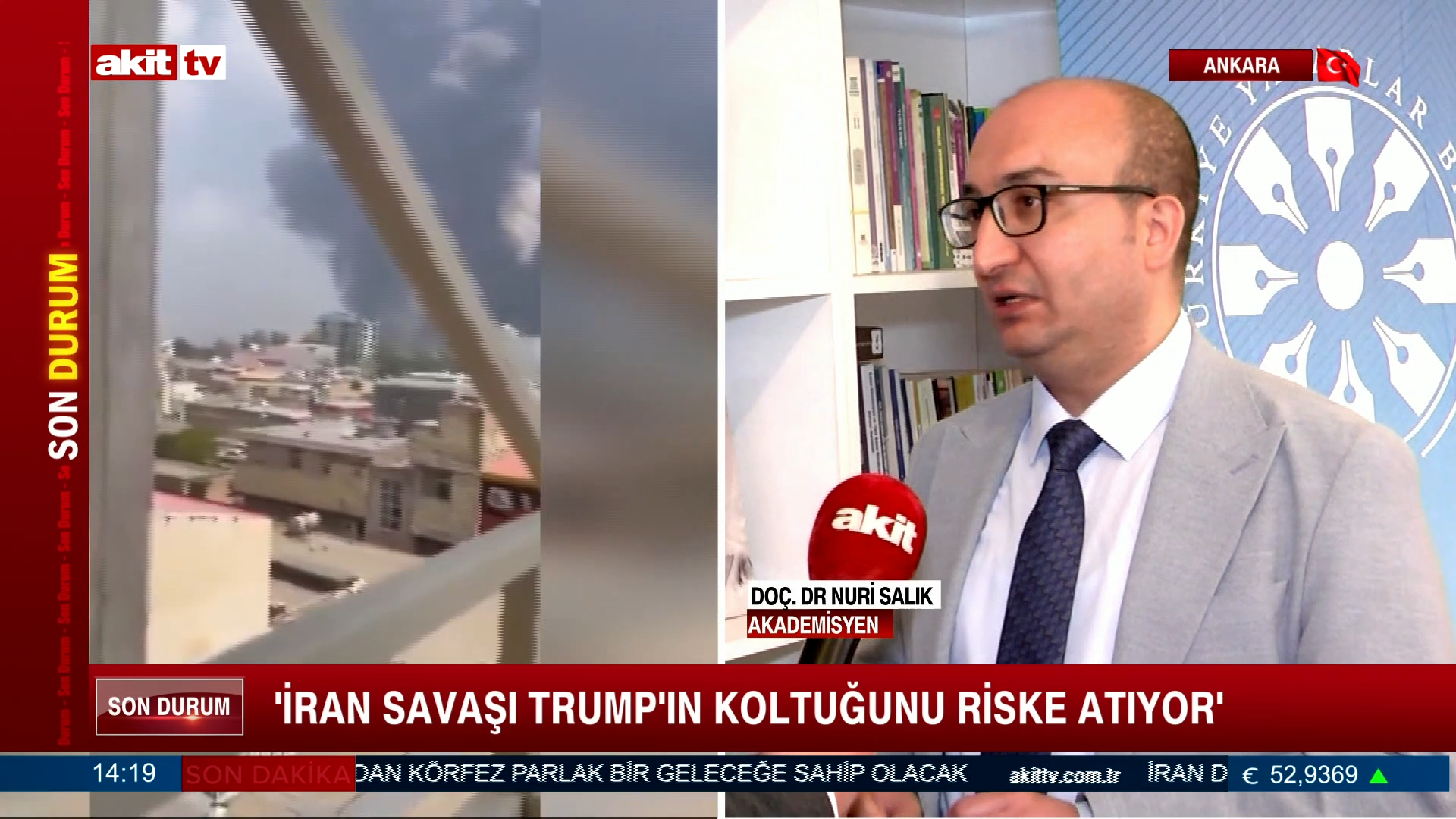 Doç. Dr. Nuri Salık: TYB'den Ankara'da Orta Doğu savaşı çalıştayı