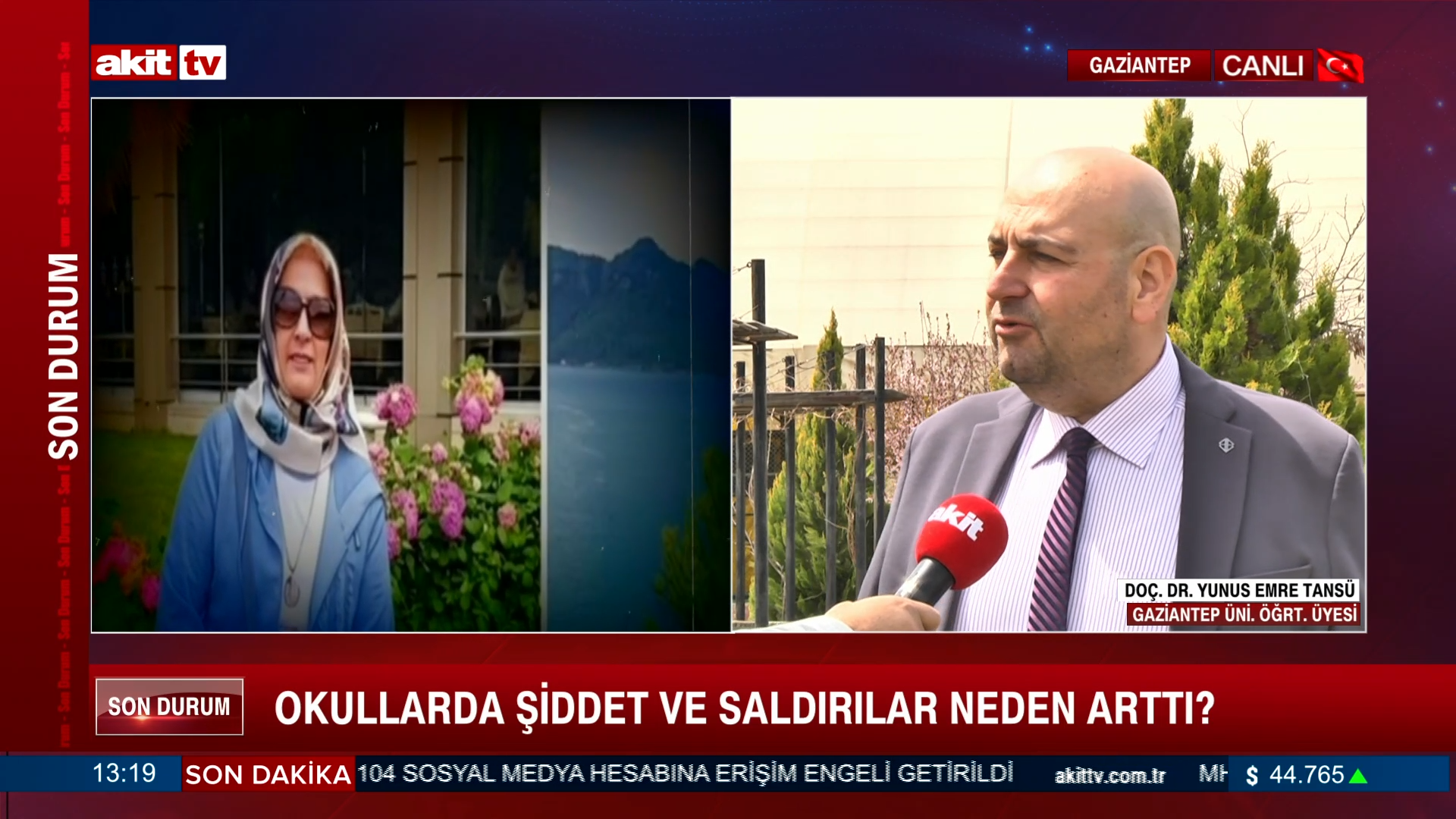 Gaziantep Üni. Öğrt. Üyesi Doç. Dr. Yunus Emre Tansü: Okullardaki şiddet ve sald*rıların nedenlerini değerlendirdi 