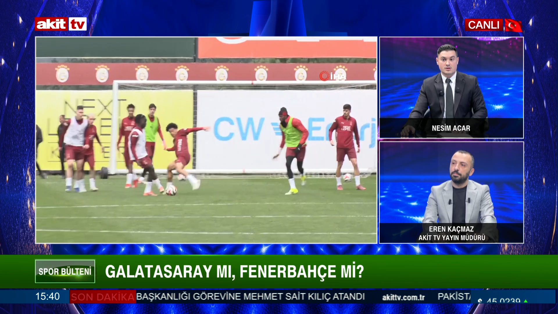Spor Bülteni - Nesim Acar/Eren Kaçmaz "Dev derbinin galibi kim olacak? Galatasaray mı? Fenerbahçe mi?" 24.04.2026