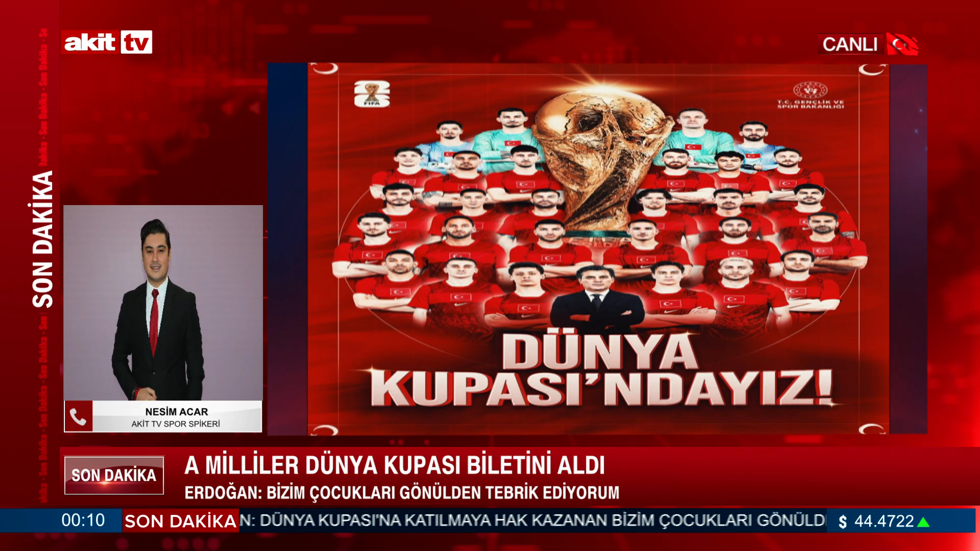 Akit TV Spor Spikeri Nesim Acar, Dünya Kupası yolculuğumuzu yorumladı.