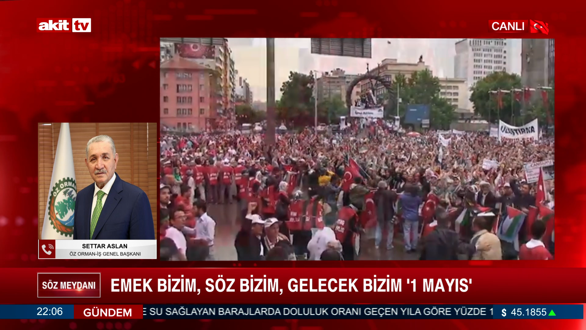 Öz Orman-İş Genel Başkanı Settar Aslan, Akit TV Canlı Yayınına Bağlandı!