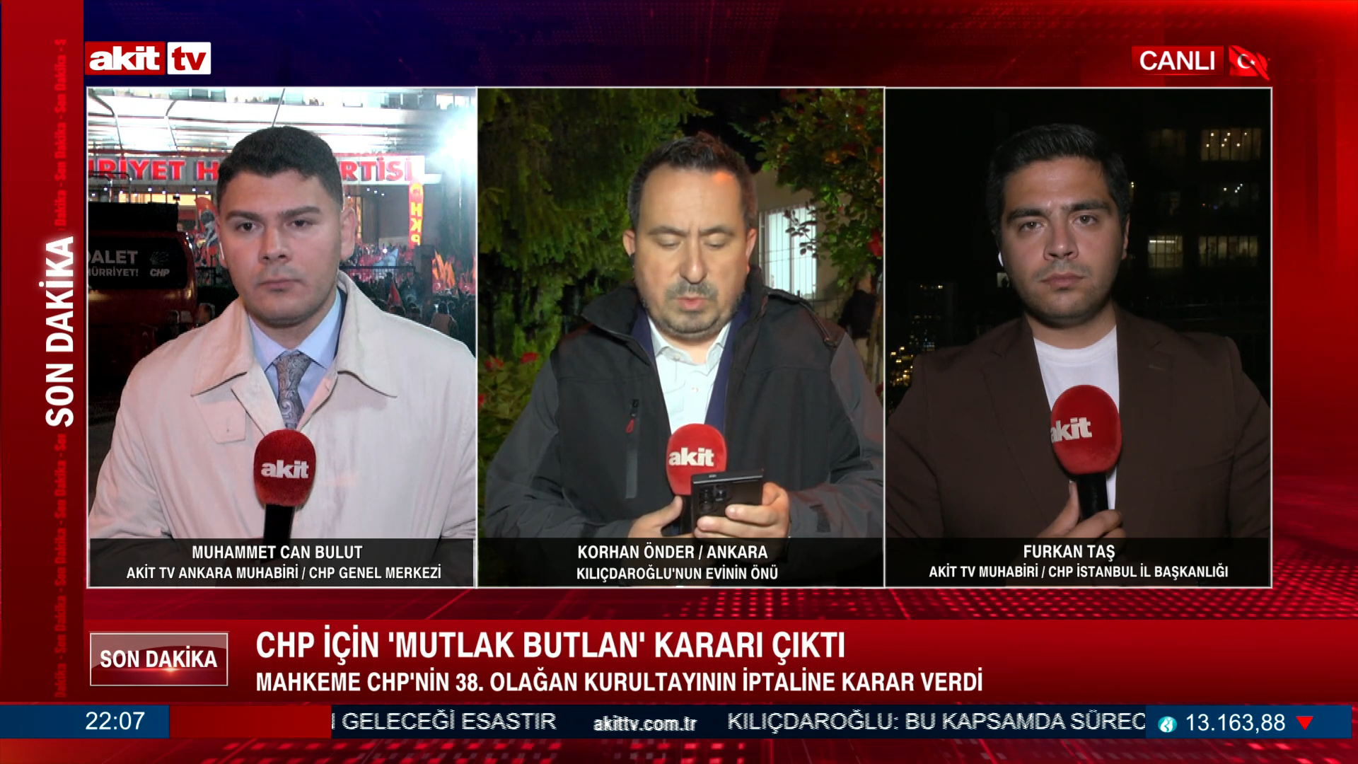 Akit TV Muhabirlerimiz, Mutlak Butlan süreci hakkında son durum bilgilendirmelerinde bulundu.