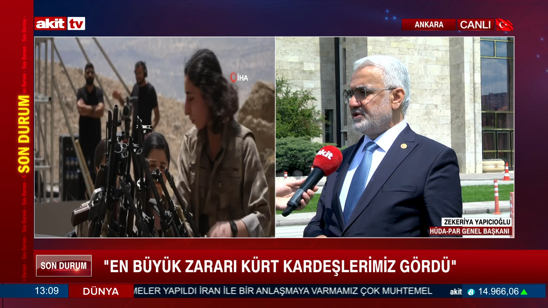 HÜDA-PAR Lideri Zekeriya Yapıcıoğlu'ndan Akit TV'ye özel açıklamalar 