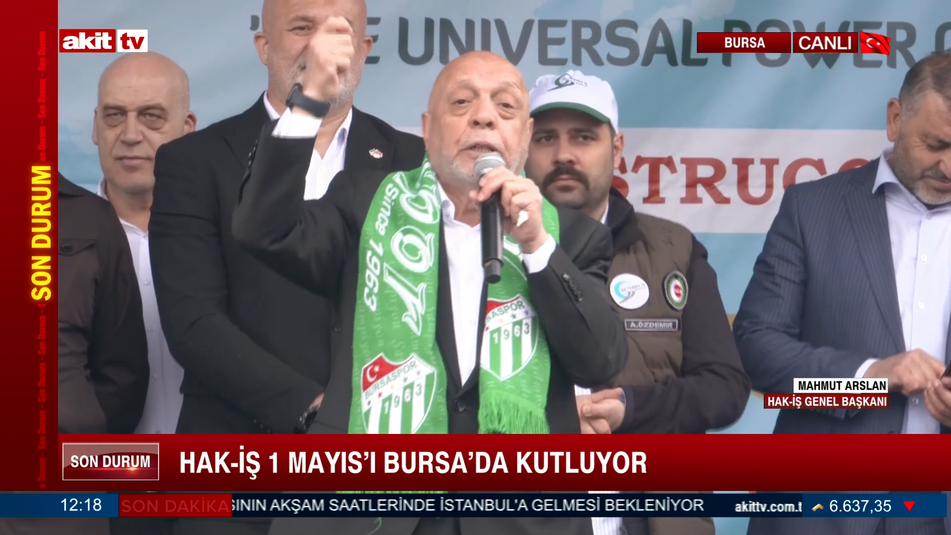 HAK-İŞ 1 Mayıs'ı Bursa'da kutluyor #1Mayıs #Bursa 
