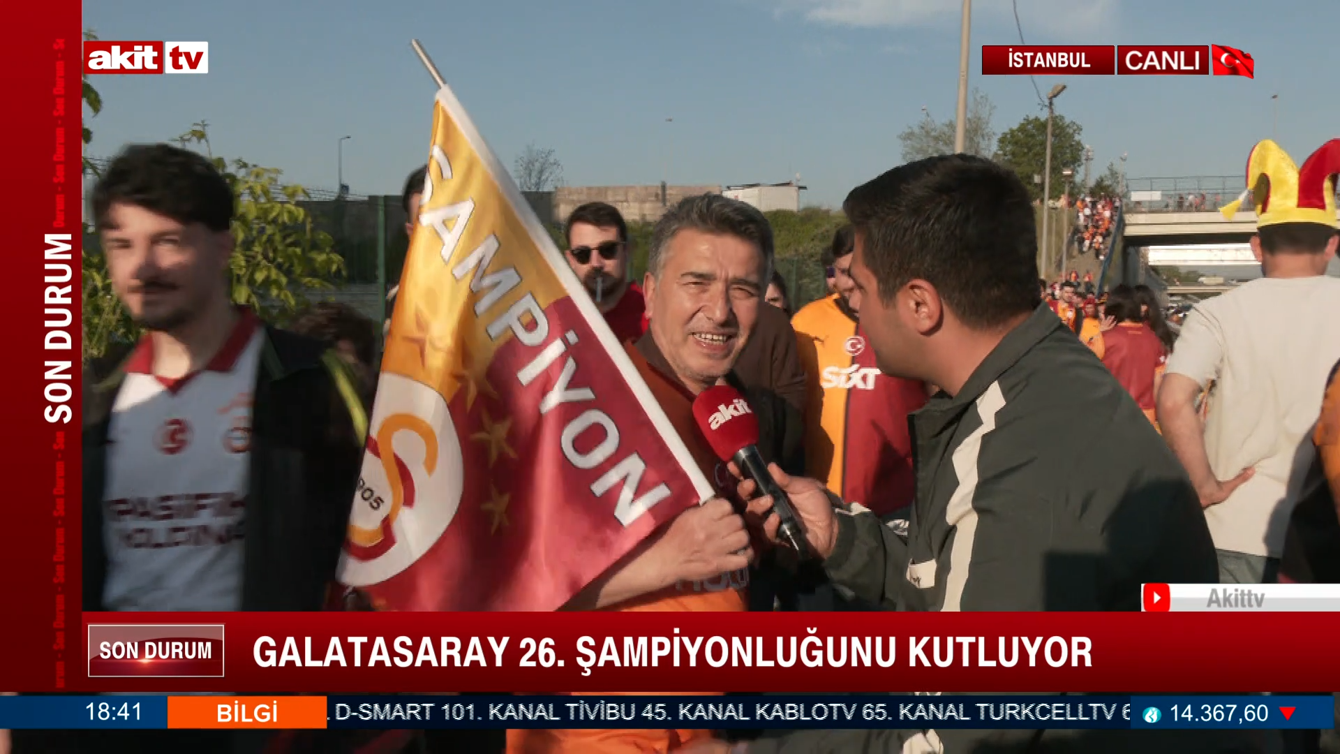 Galatasaray 26. Şampiyonluğunu Kutluyor