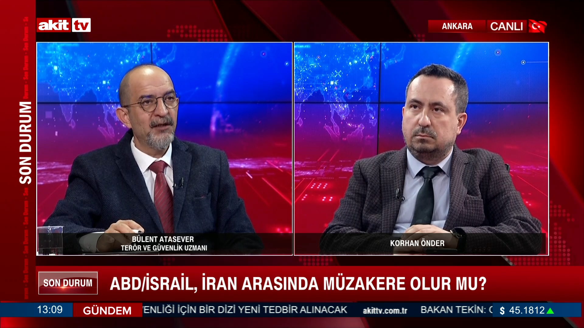 Korhan Önder/Bülent Atasever "ABD/İsrail, İran arasında müzakere olur mu?" 02.05.2026