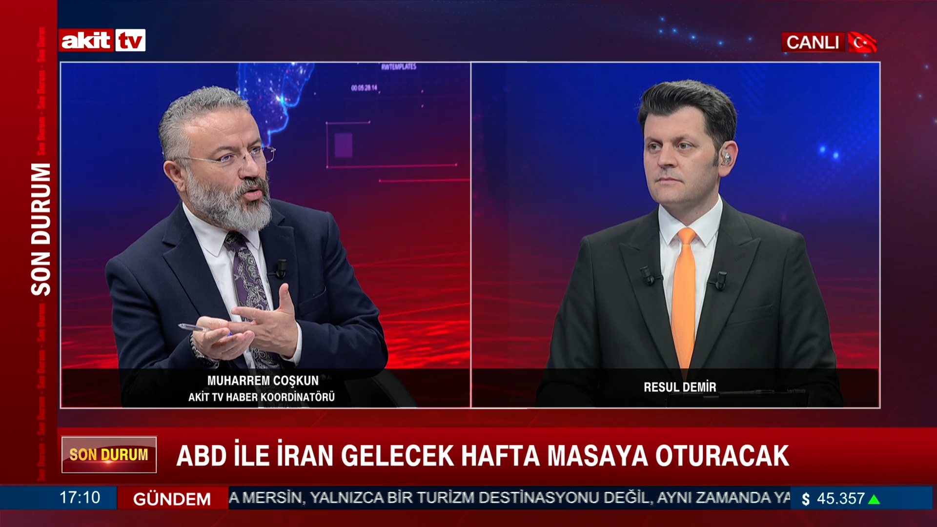 Akit TV Haber Koordinatörü Muharrem Coşkun: Bölgedeki son gelişmeleri değerlendirdi 