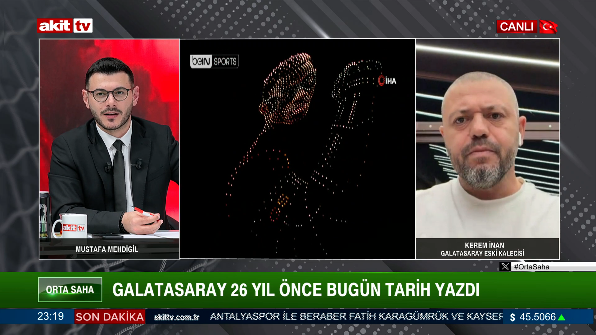 Galatasaray Eski Kalecisi Kerem İnan, Akit TV' ekranlarına canlı bağlandı ve Galatasaray'ın şampiyonluğunu değerlendirdi.