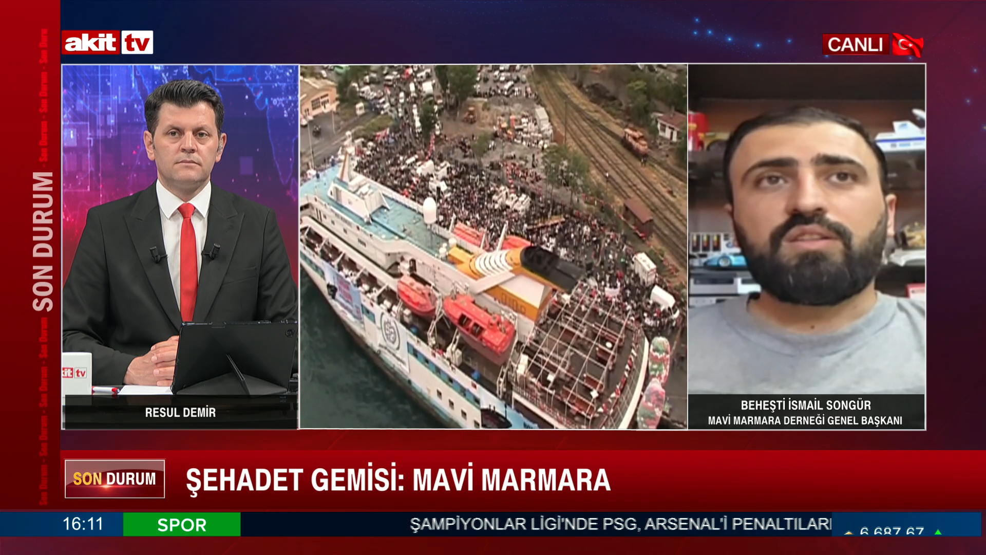 Mavi Marmara Derneği Başkanı Beheşti İsmail Songür, 16 yıl önce dünyanın gözleri önünde yaşanan Mavi Marmara destanının bilinmeyenlerini Akit TV’ye anlattı.