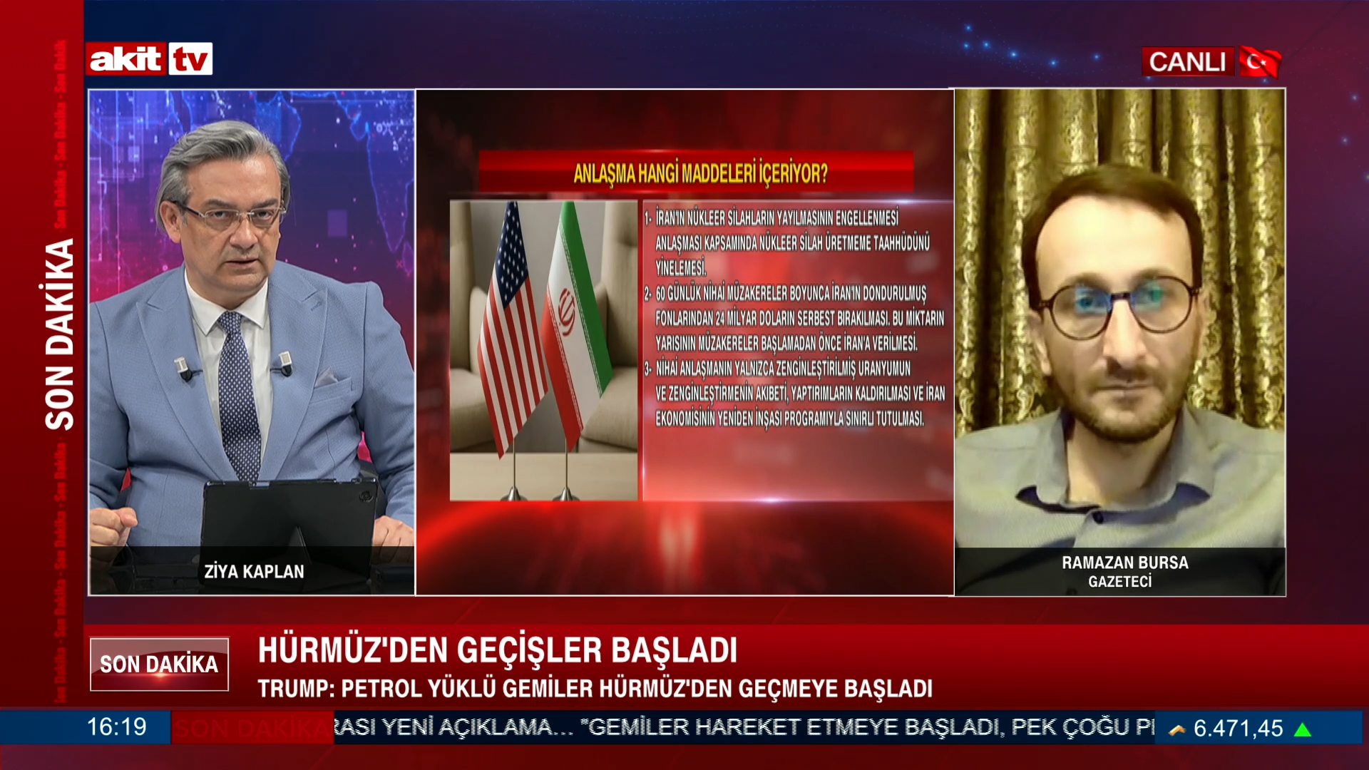 Gazeteci Ramazan Bursa ABD-İran arasındaki son durumu değerlendirdi