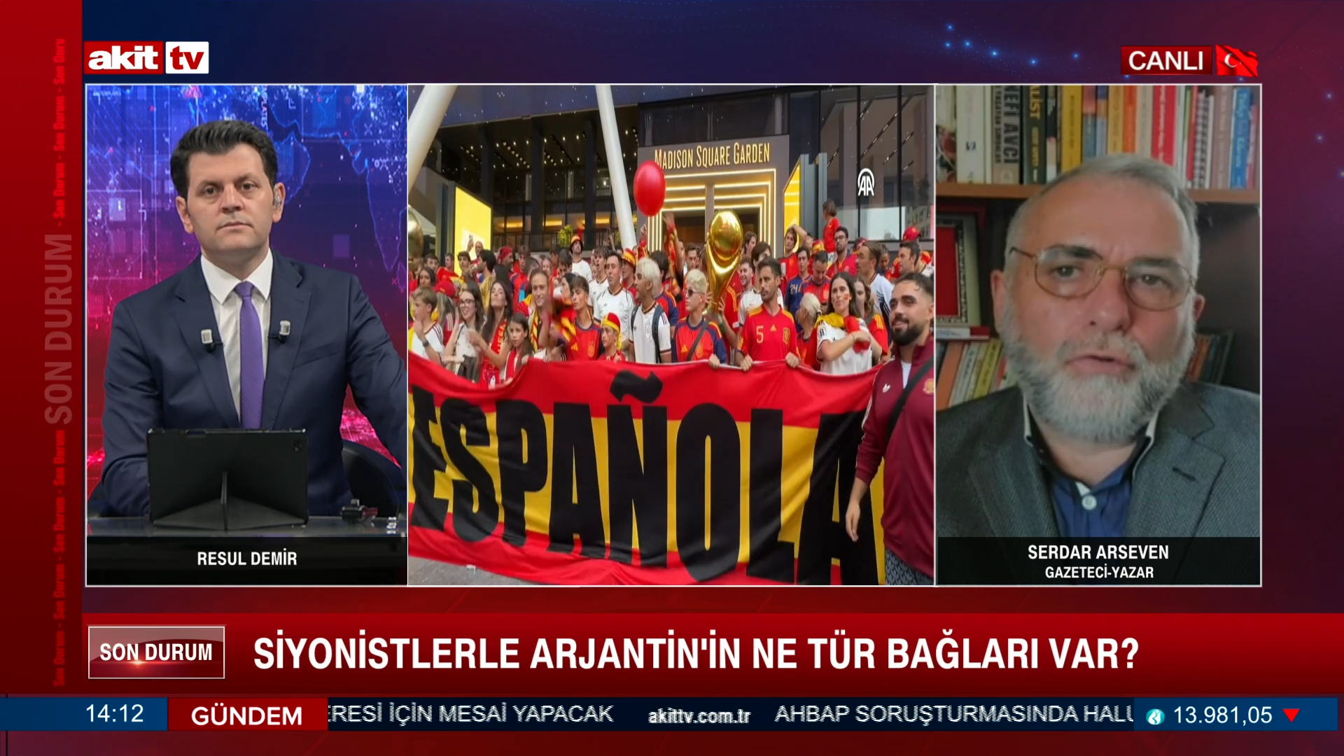 Gazeteci Yazar Serdar Arseven " İsrail Dünya kupasına müdahale mi ediyor?"