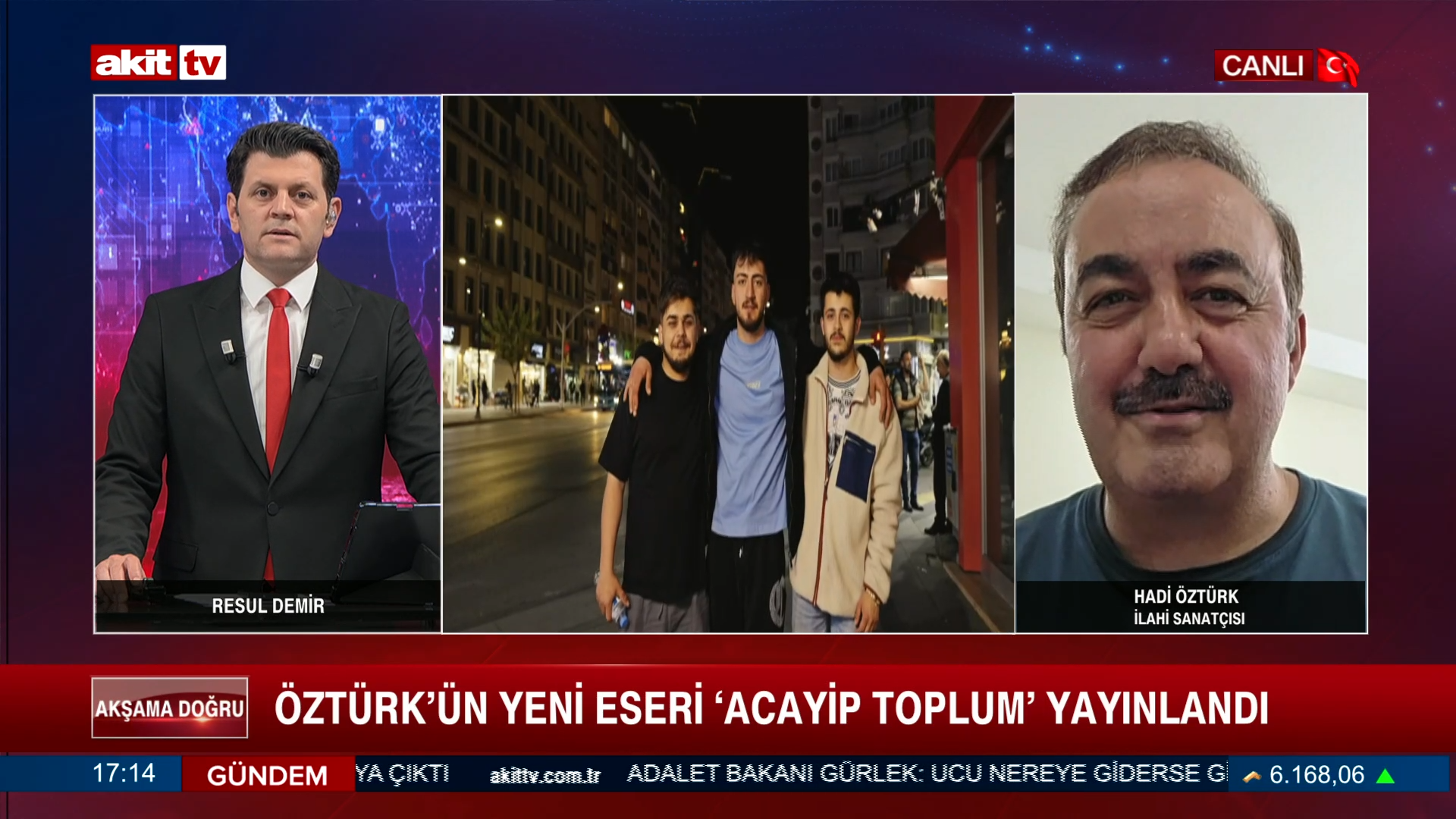 Sanatçı Hadi Öztürk'ün yeni eserini Acayip Toplum yayınlandı. Sanatçı Öztürk merak edilenleri Akit TV'de anlattı 