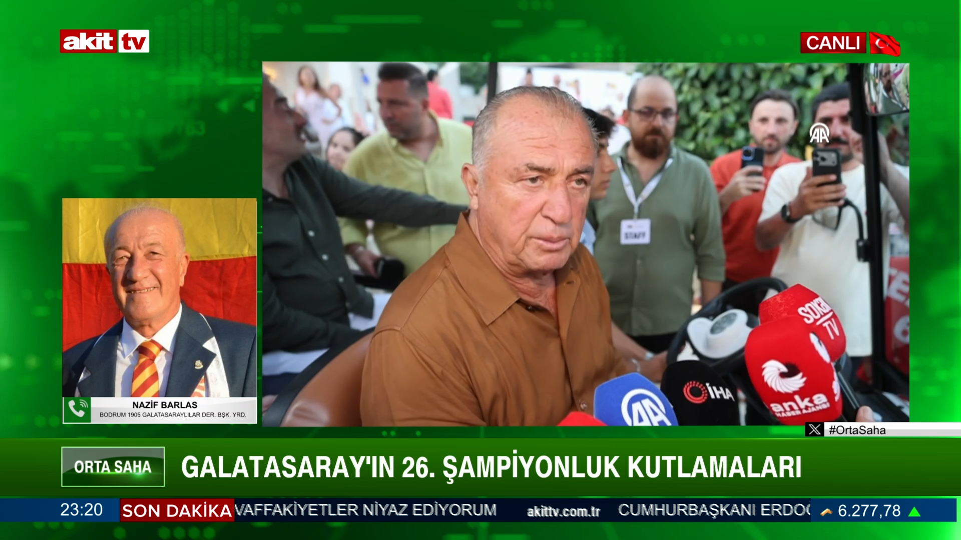 Nazif Barlas, Orta Saha programına canlı olarak bağlandı!