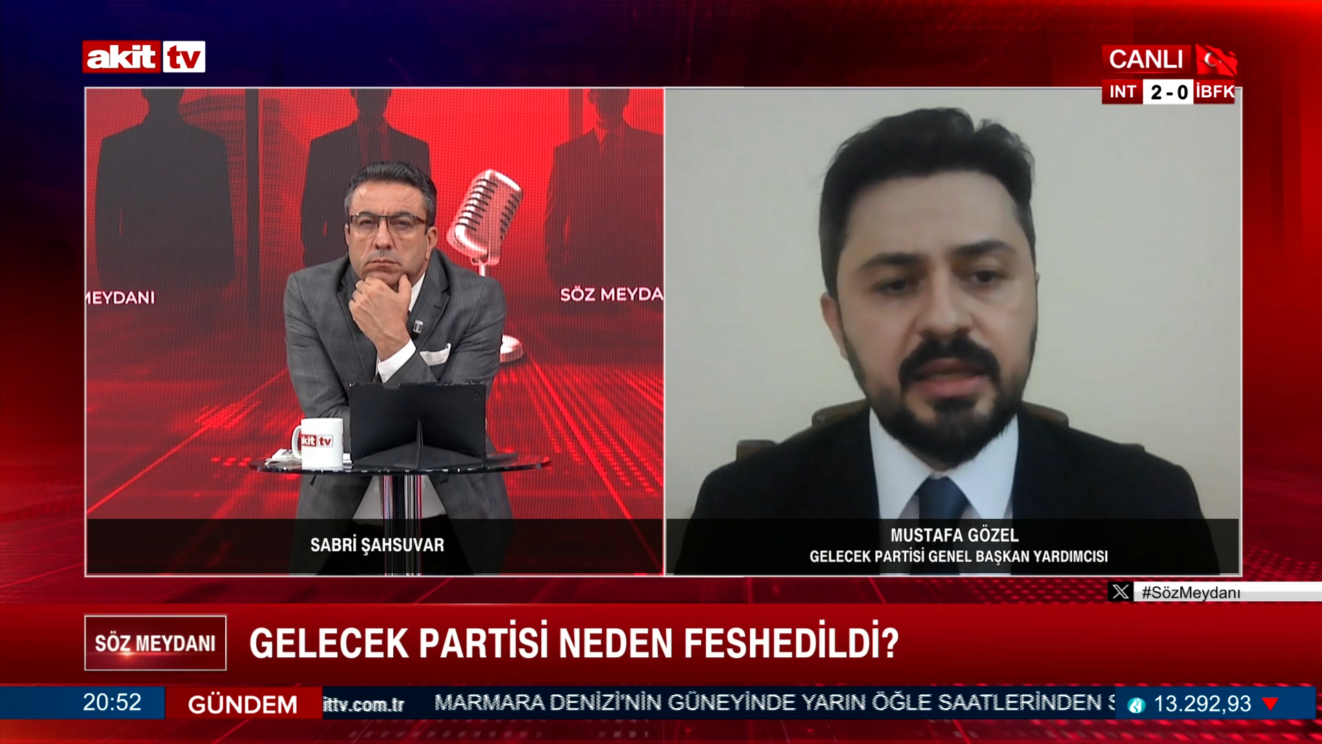 Gelecek Partisi Genel Başkan Yardımcısı Mustafa Gözel, partinin feshedilmesini anlattı.