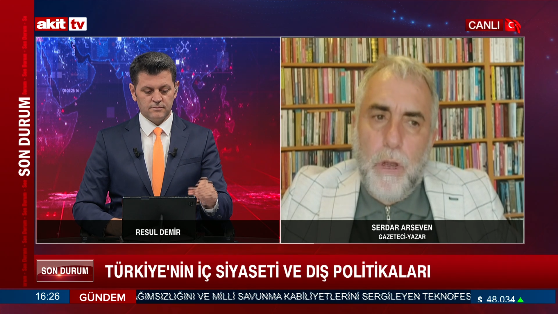 Gazeteci Yazar Serdar Arseven Türkiye'nin İç ve Dış siyası politikalarını değerlendirdi