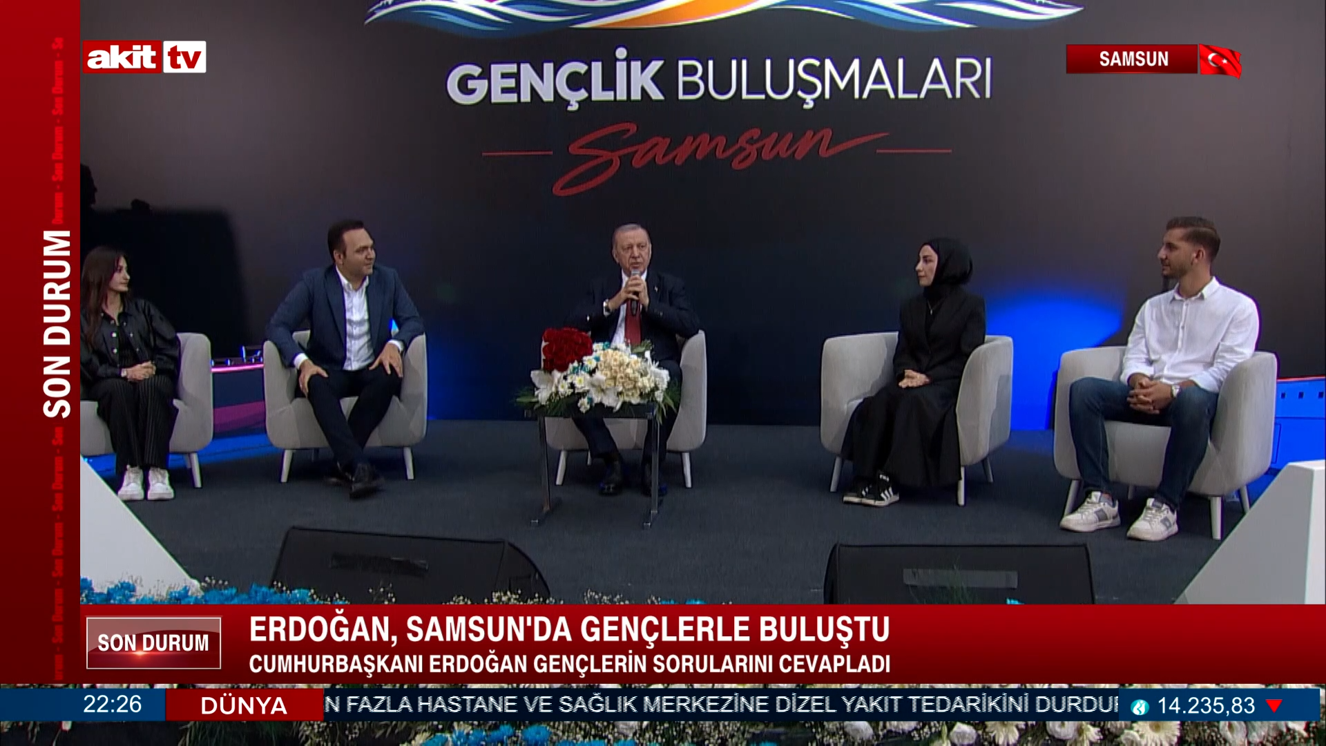 Cumhurbaşkanı Recep Tayyip Erdoğan, Samsun’da düzenlenen “Gençlik Buluşmaları” programında gençlerle bir araya geldi!