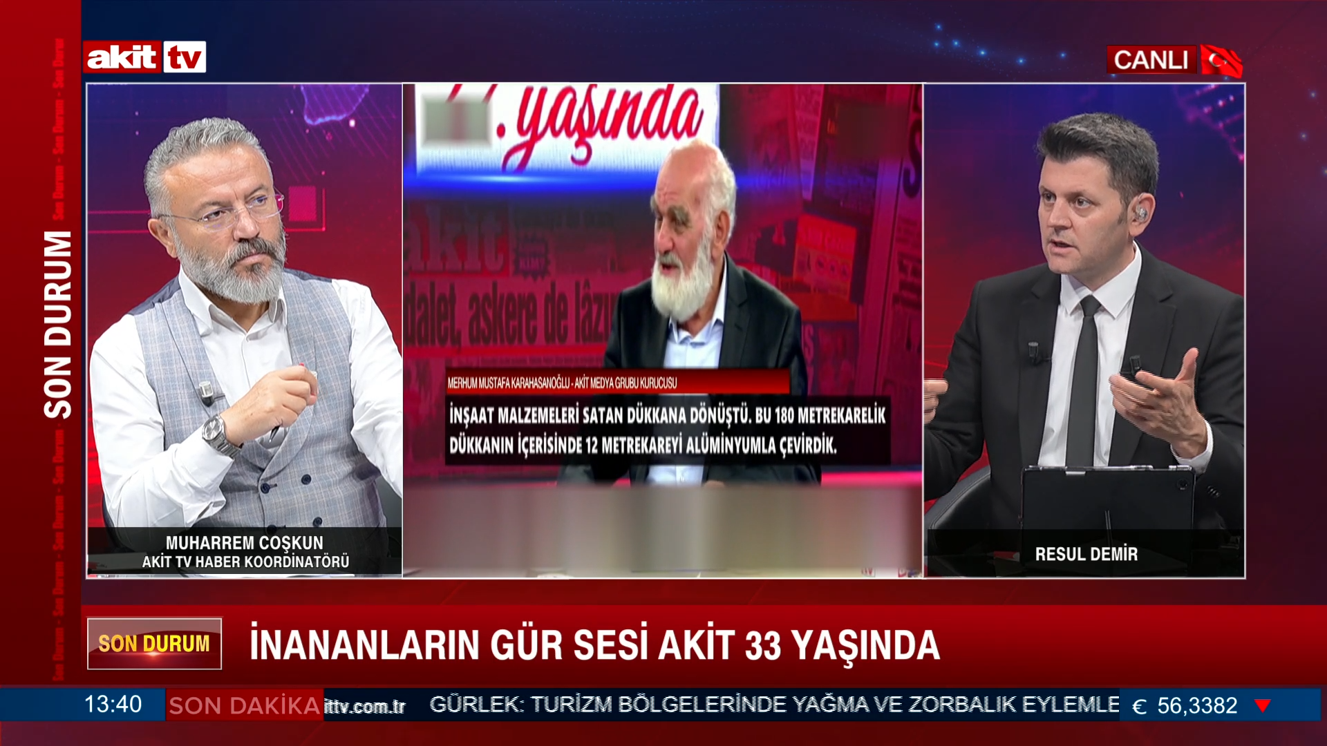 Akit TV Haber Koordinatörü Muharrem Coşkun aramıza geri döndü