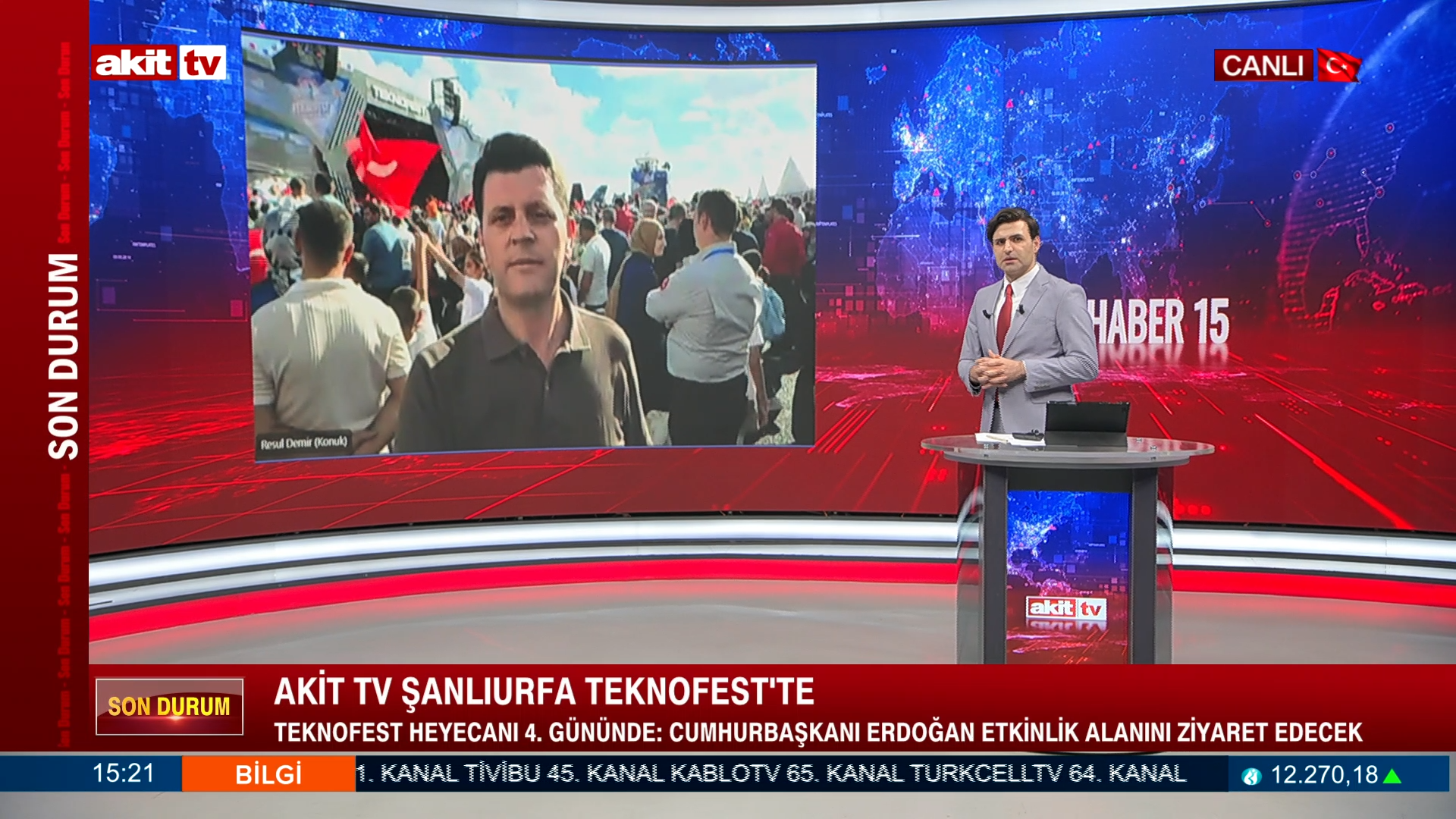 Akit TV Şanlıurfa TEKNOFEST'te!