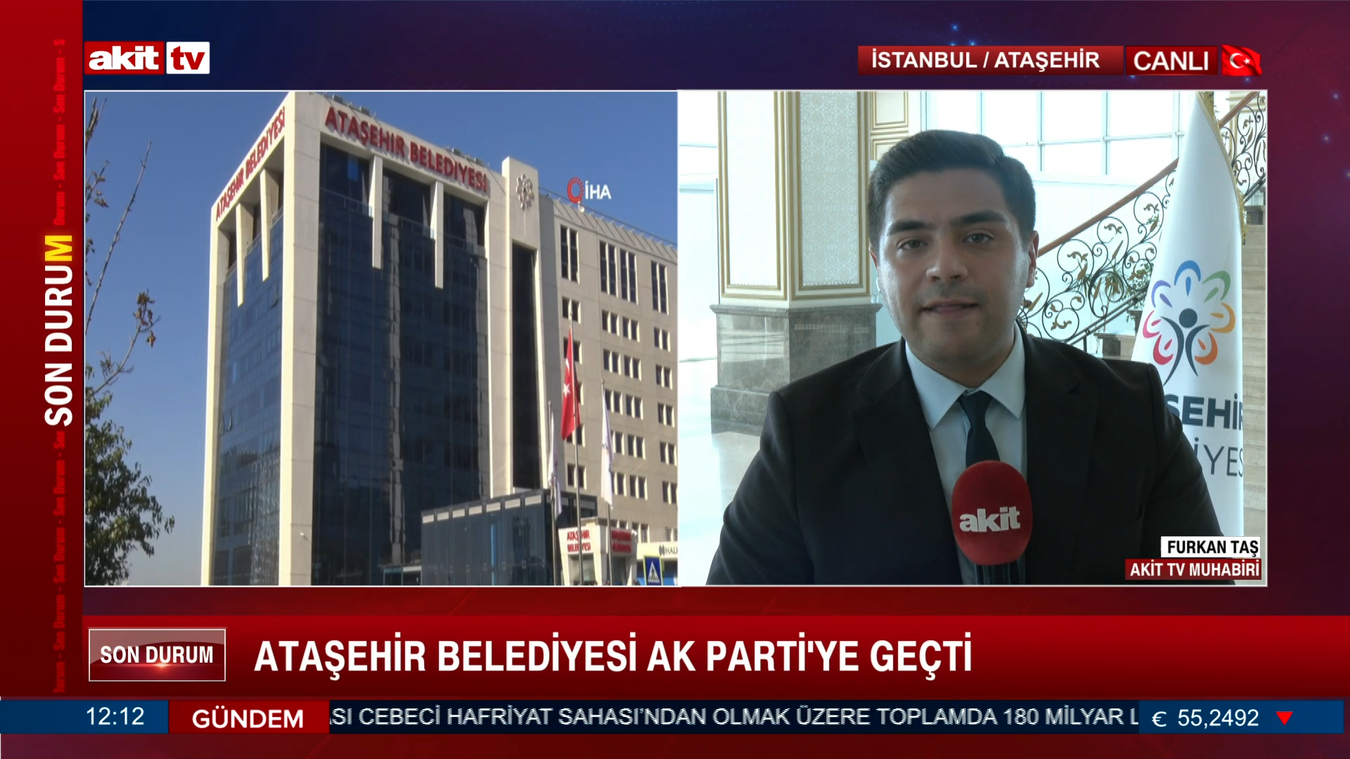 Ataşehir Belediyesi AK Parti'ye geçti!